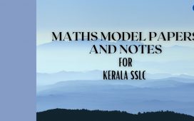 Maths solved papers Kerala SSLC