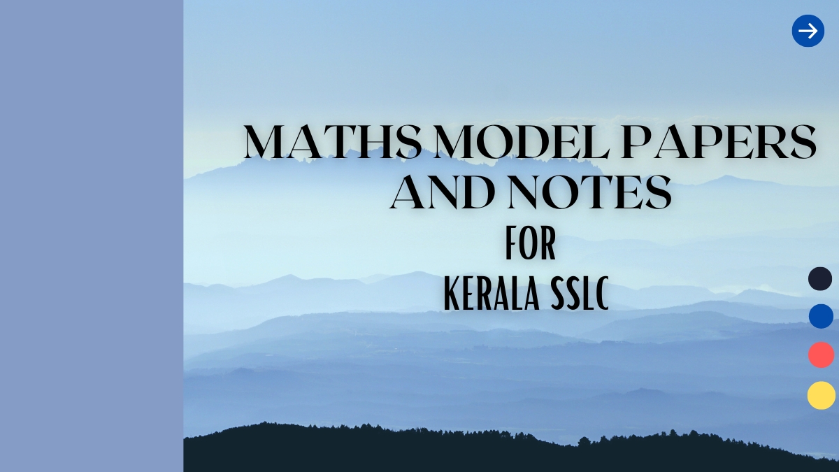 Maths solved papers Kerala SSLC
