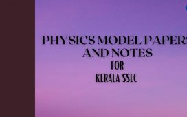 Physics solved papers Kerala SSLC