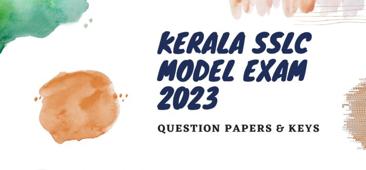 SSLC Model exam solved papers 2023