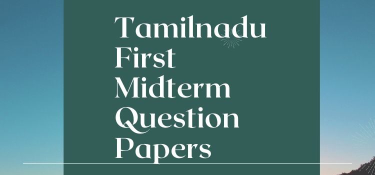 TN first midterm exam model question papers