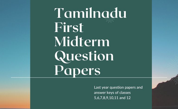 TN first midterm exam model question papers
