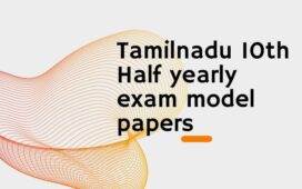 TN 10th half yearly model papers