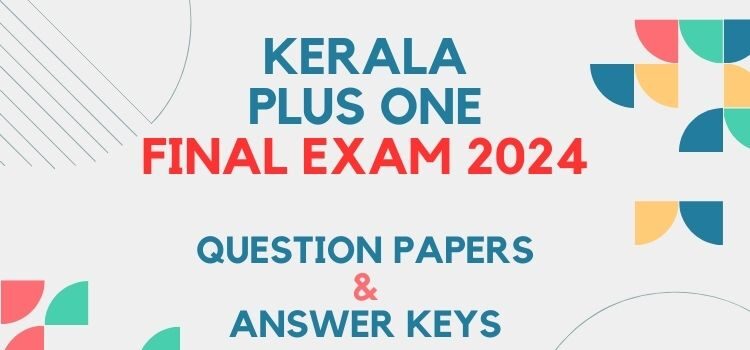 Kerala plus one answer key 2024