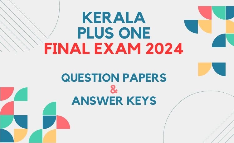Kerala plus one answer key 2024