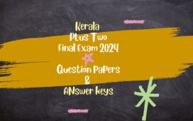 Plus two 2024 answer keys