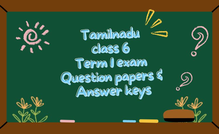 TN class 6 previous question papers and keys