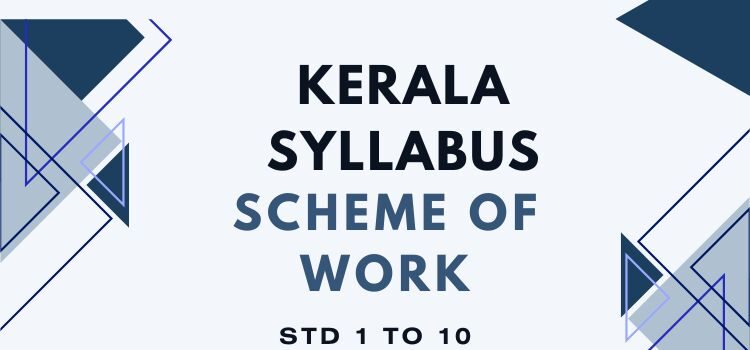 Kerala syllabus scheme of work