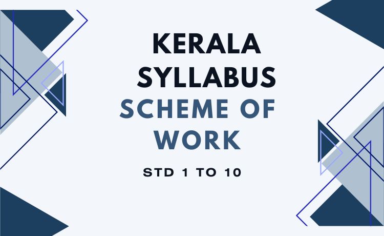 Kerala syllabus scheme of work