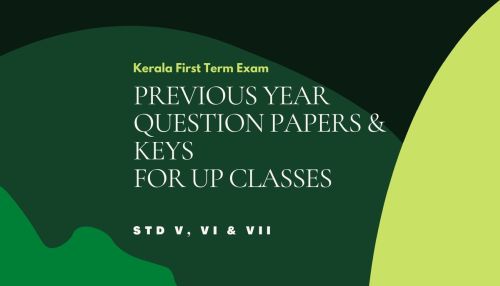STD V VI VII first term question papers