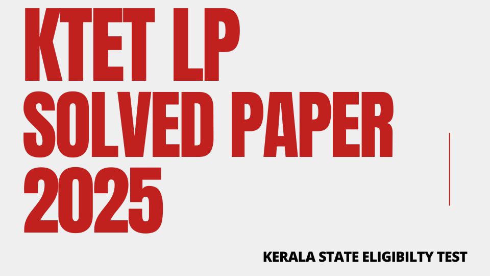 KTET solved paper 2025 LP