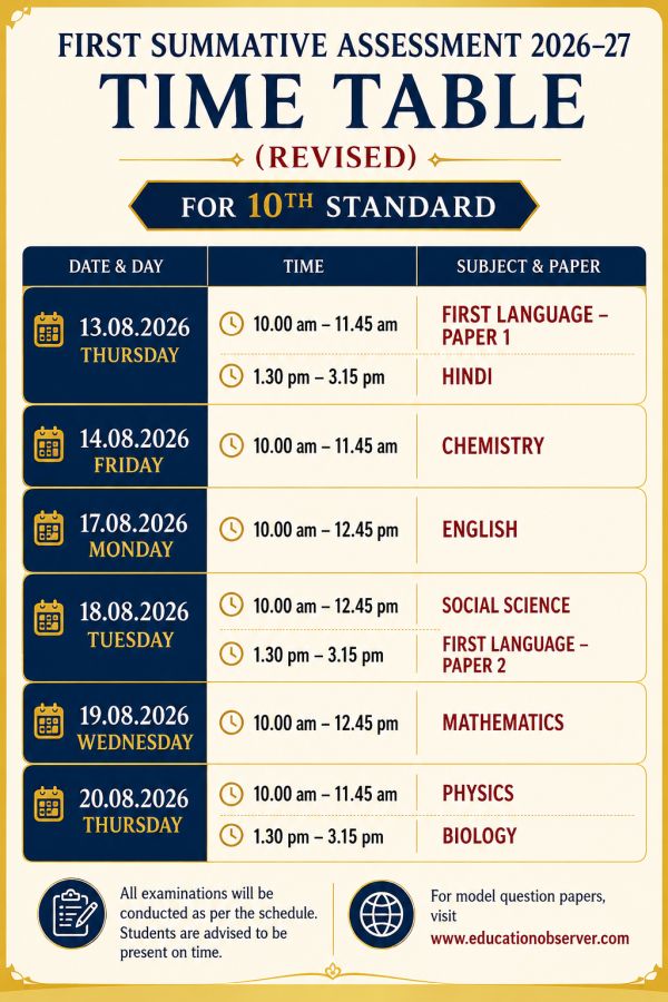 10th first term timetable 2026